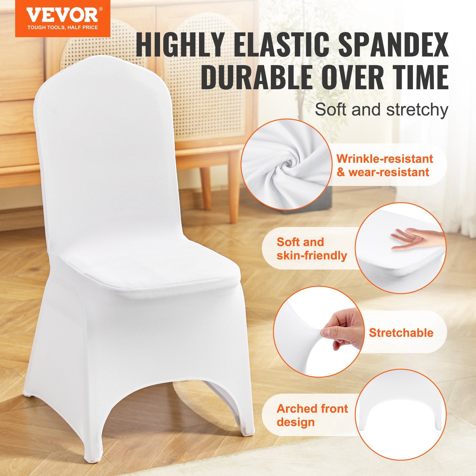 Revêtement de chaise pliante Spandex Stretch VEVOR