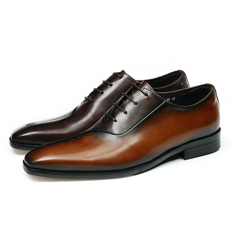 Hommes Forme en cuir chaussures en style britannique avec un color-block design