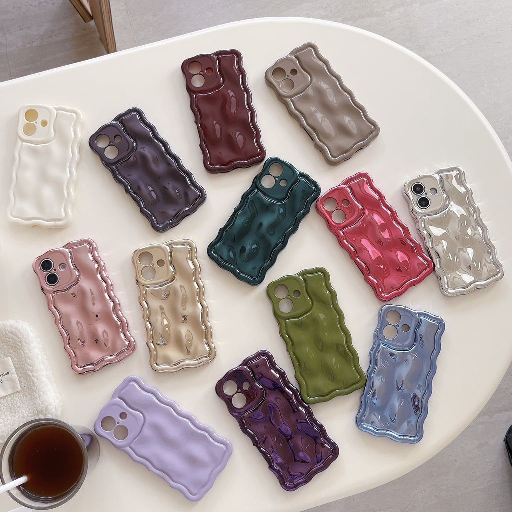 Ins Niche Water Ripple pour 17pro Max Phone Case
