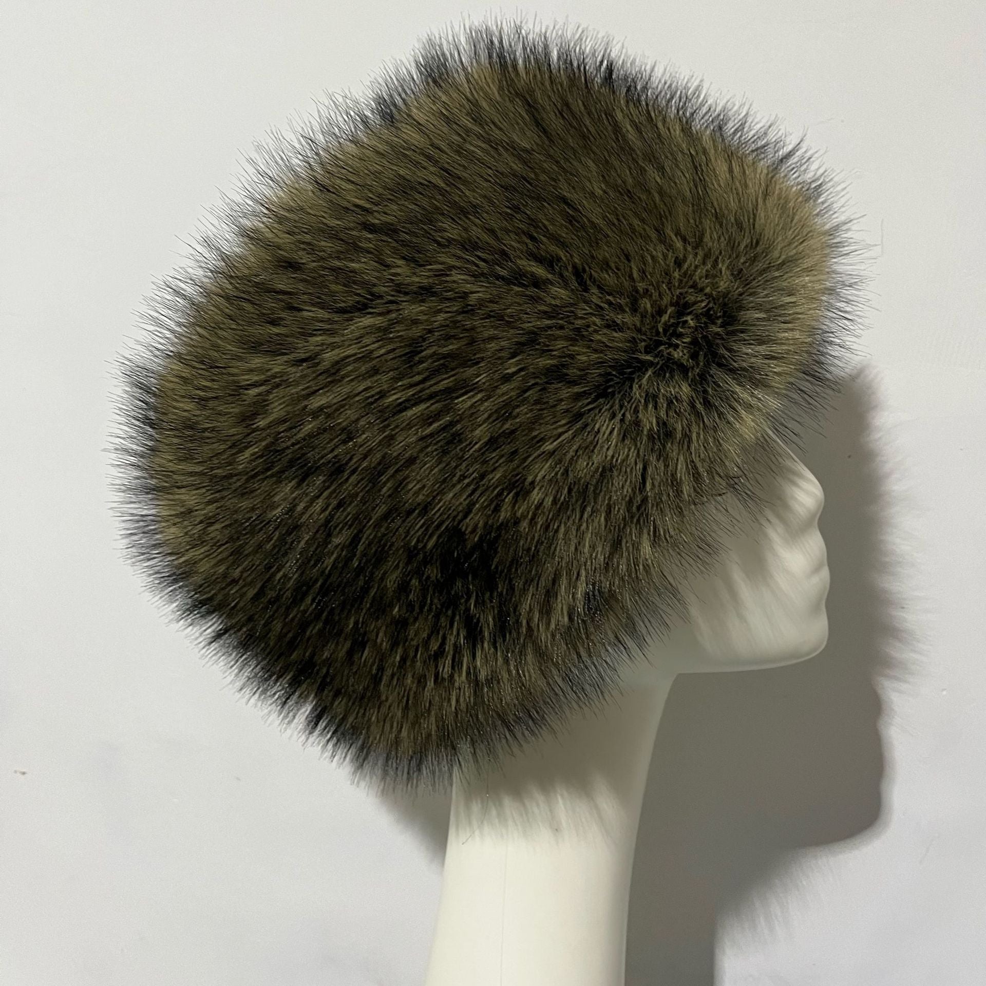 Chapeau de dôme chaud épais de faux de renard d'hiver pour femmes