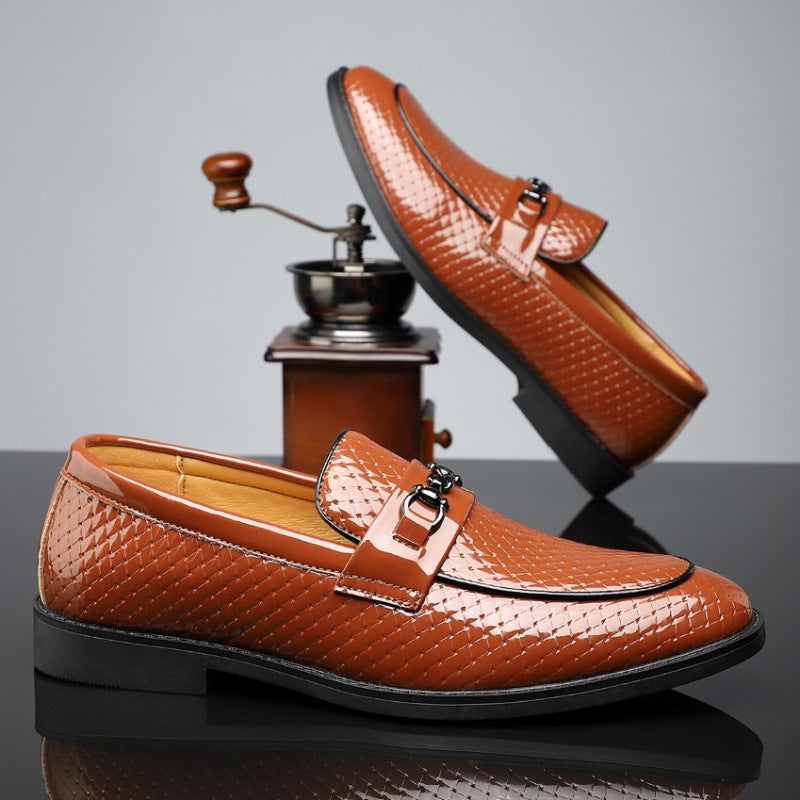Minimalist British Style Hommes Chaussures en cuir d'affaires