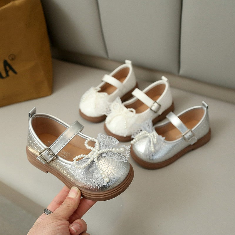 Chaussures de Printemps & Automne en Cuir de Filles