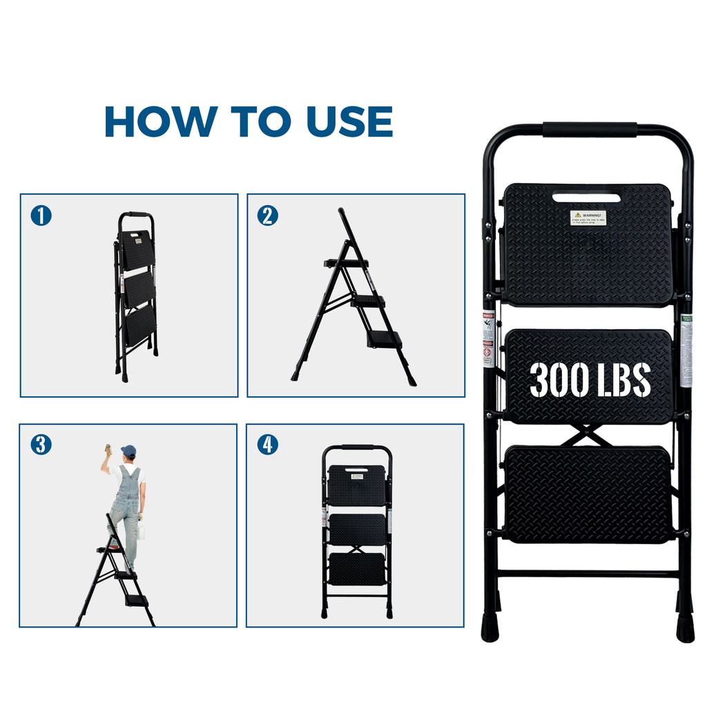 3 steps