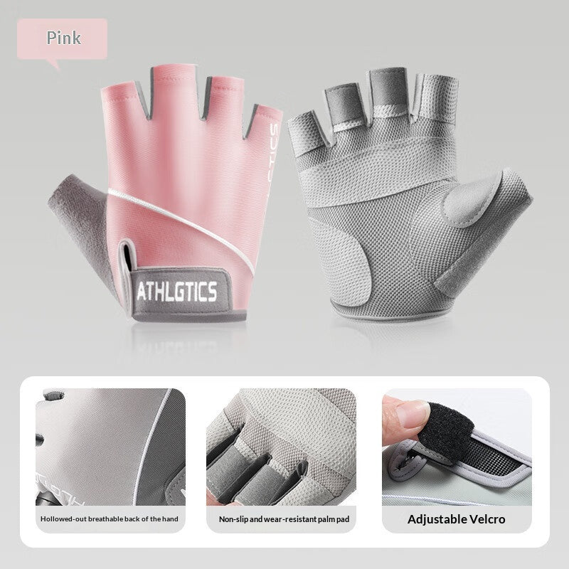 Gants de fitness Femmes Vélo de plein air Sport Gants demi-doigts