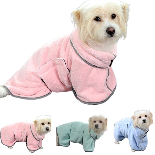 Sèche-linge rapide Serviette de bain absorbante chien peignoir Serviette de bain de chien pour chiens chats microfibre