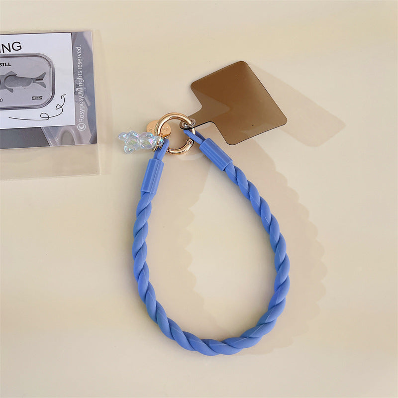 Court téléphone mobile Lanyard Lumineux ours pendentif Clip Anti-perte Wrist Sangle ornements Univ