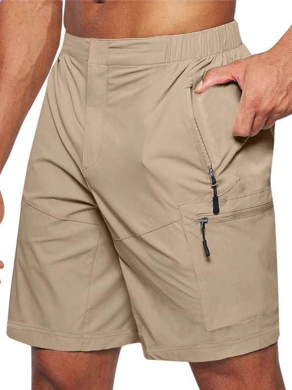 Shorts de fret pour hommes Shorts à fermeture éclair de grande taille Pantalon de poche multi-flap Téléphone mobile Chaussures pour hommes