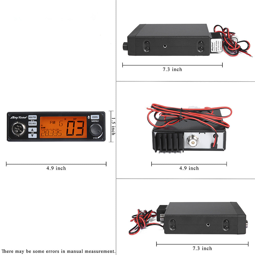 Anytone AT-500M VOX CB Radio AMFM 27Mhz Camion Radio AMFM P