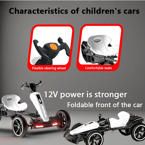 12V Pédale électrique pour enfants Go Kart