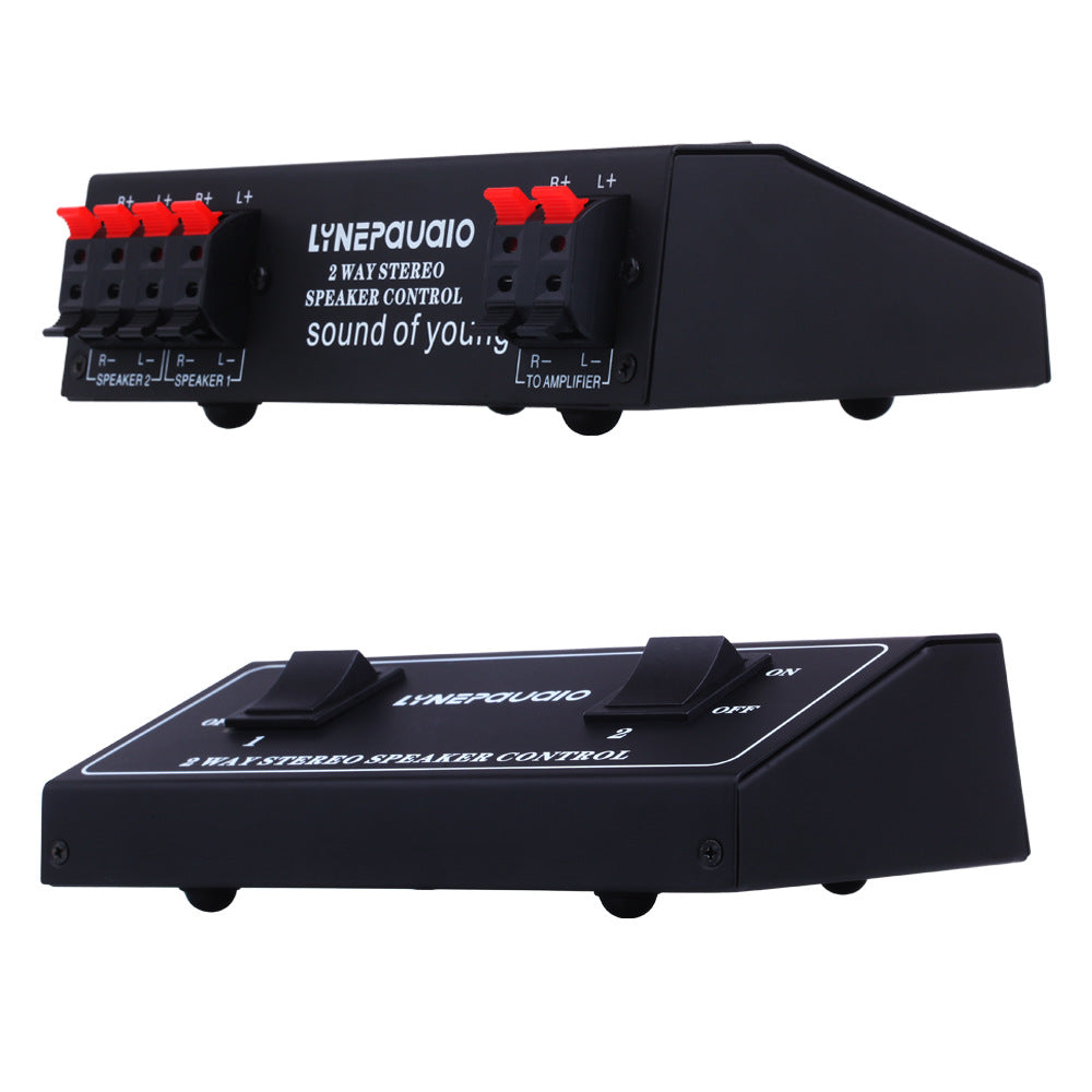 Un commutateur de signal audio sur deux