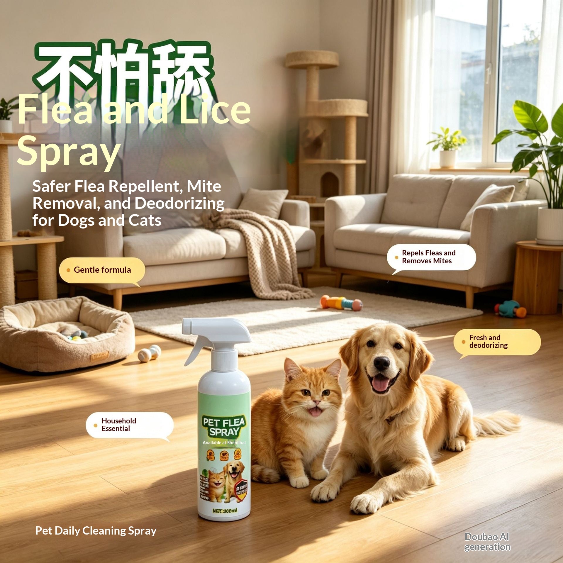 Spray insecticide pour chiens et chats
