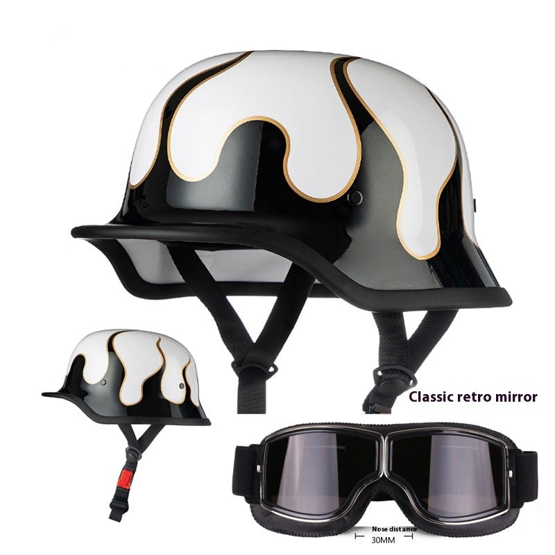 Casque de moto rétro allemand 3C