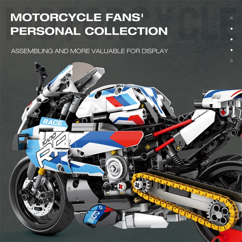 Reobrix 99040 Premium Brick Motorcycle Building Block Toy