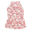 Fleece Autumnwinter Léopard-print Robe Princesse Vêtements de chien pour chiens en peluche