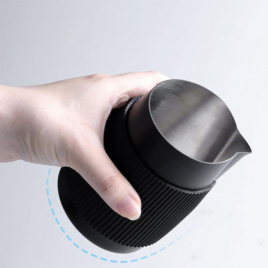 Silicone recouvert résistant à la chaleur en acier inoxydable Spout Latte Art Pitcher Café Latte Art P