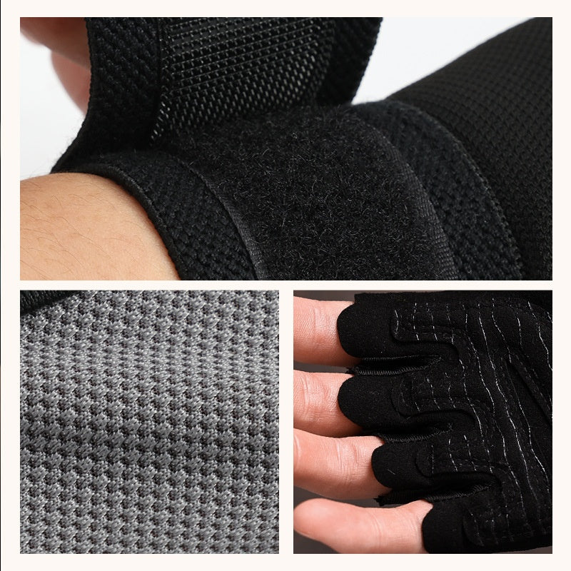 Gants de gym avec bretelles intégrées pour barres de traction
