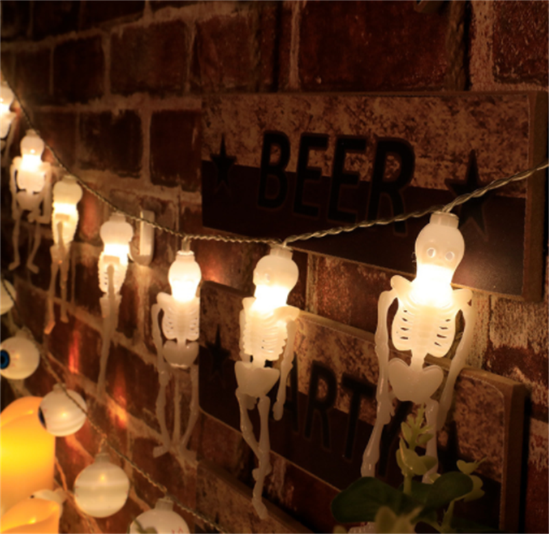 Halloween Battery Remote USB LED String Lights
