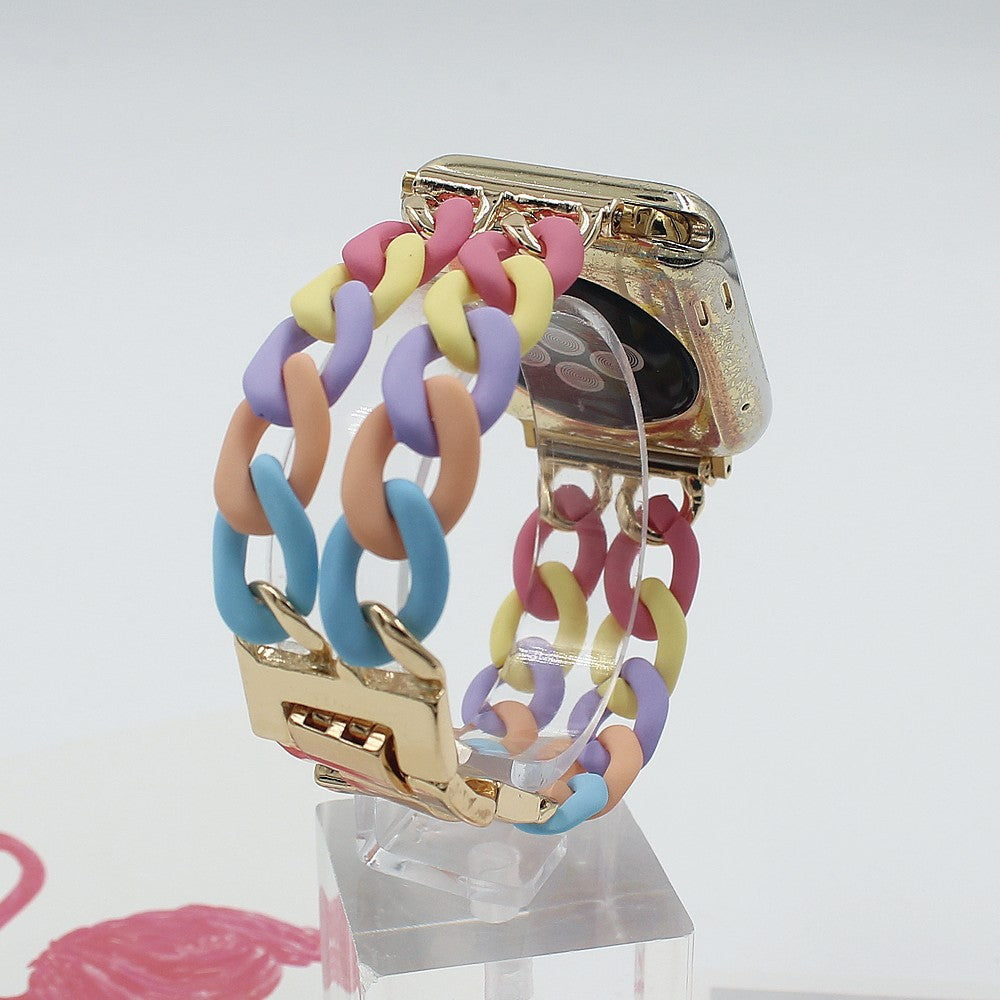 Bracelet de la chaîne de denim en résine