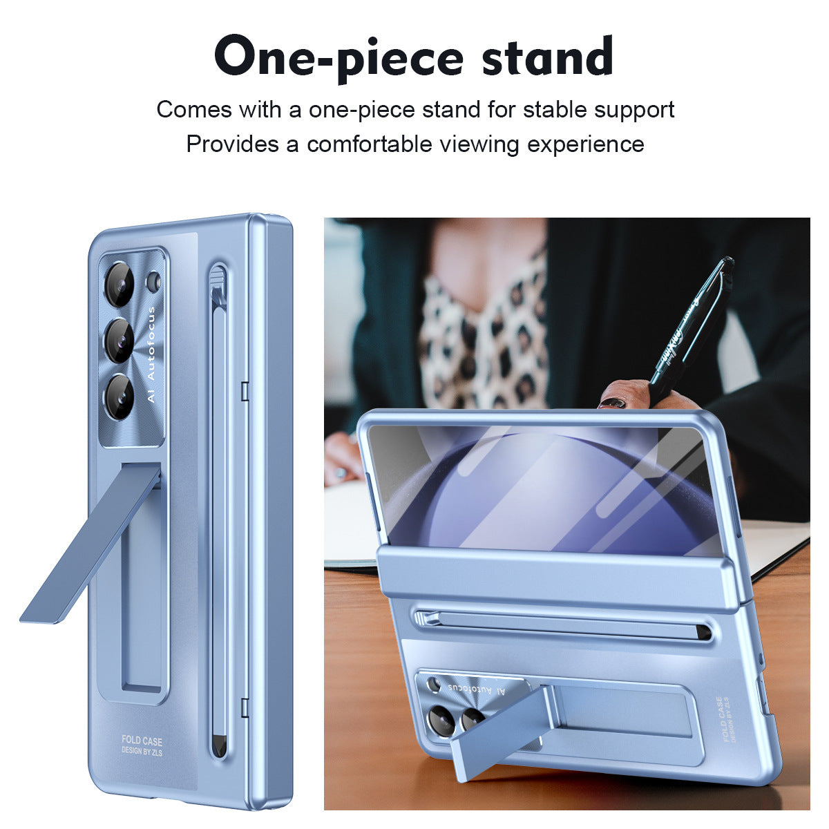 Fente de stylo pliante Boîtier de téléphone intégré résistant à la chute