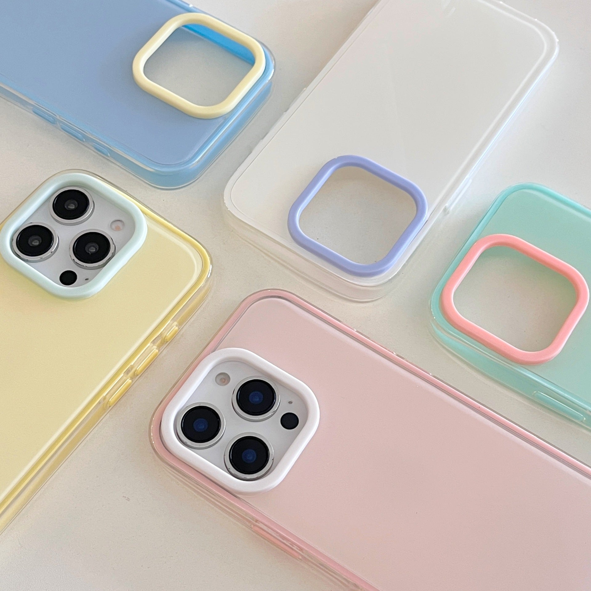 Simple Jelly Solid Color Étui téléphonique tout compris