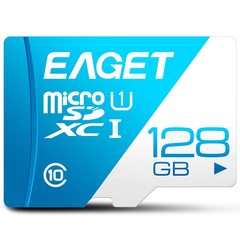 Carte micro SD EAGET T1 64GB 32GB 16GB Carte mémoire 128GB TF Classe10 UHS-I 80MB S Micro