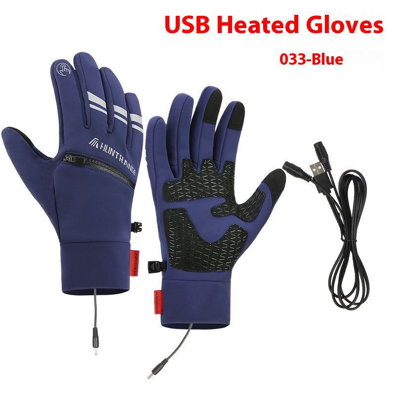 USB Chauffage électrique Gants de chauffage Winter Outdoors Sports Ski Warm Imperméable