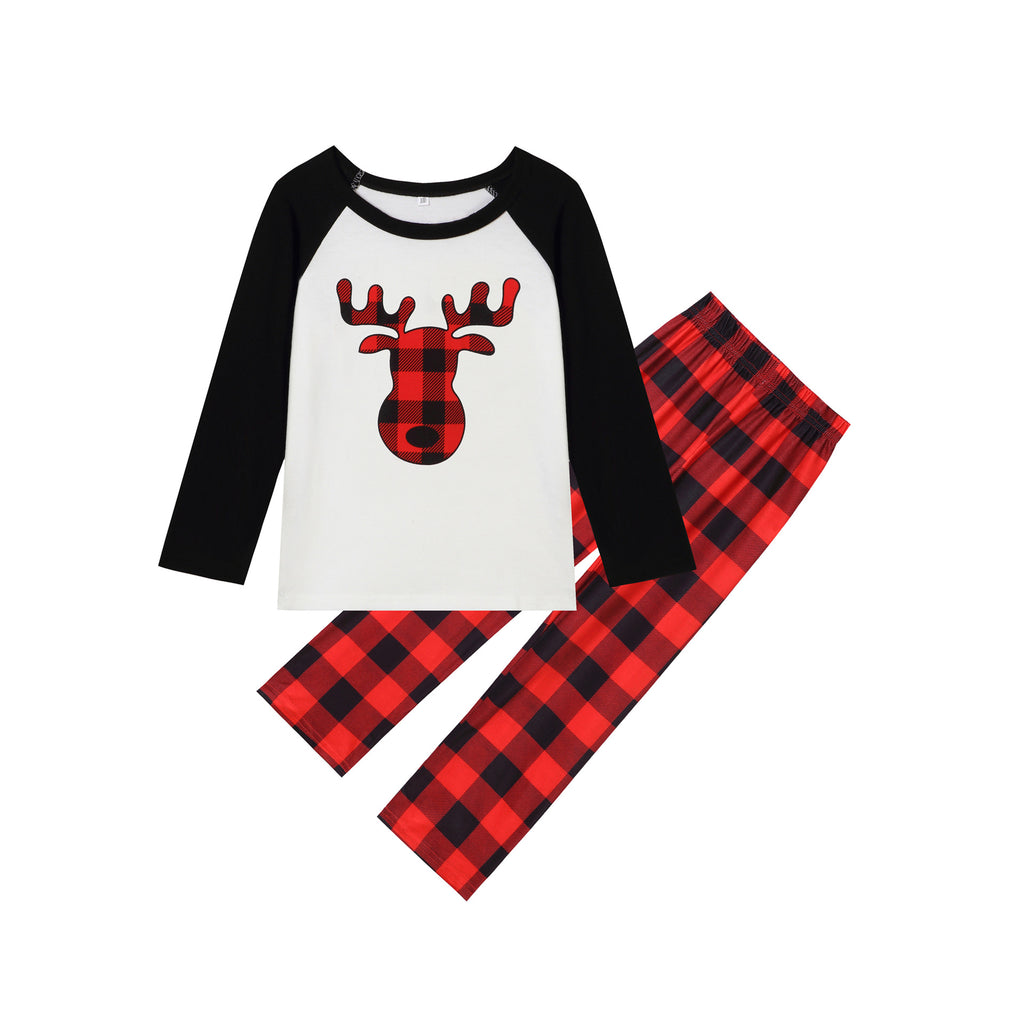 Cartoon Elk Imprimer Accueil Vêtements Pajamas Parent-enfant Porter