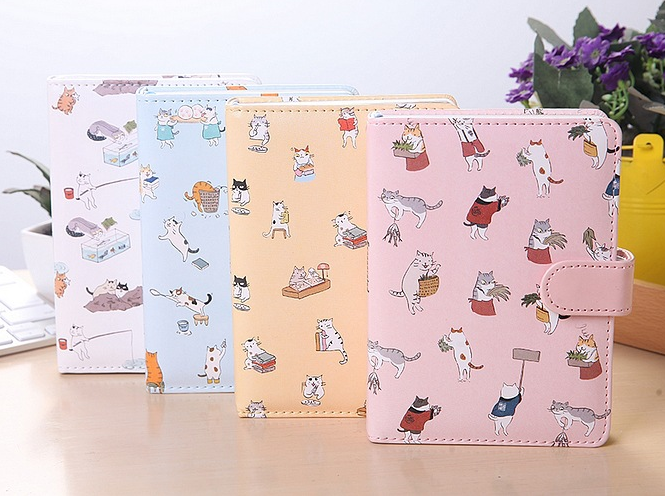 King Valley Ukiyoga Grand 32K Cartoon Créatif Boucle magnétique Cahier de notes Livres de notes Nouveau