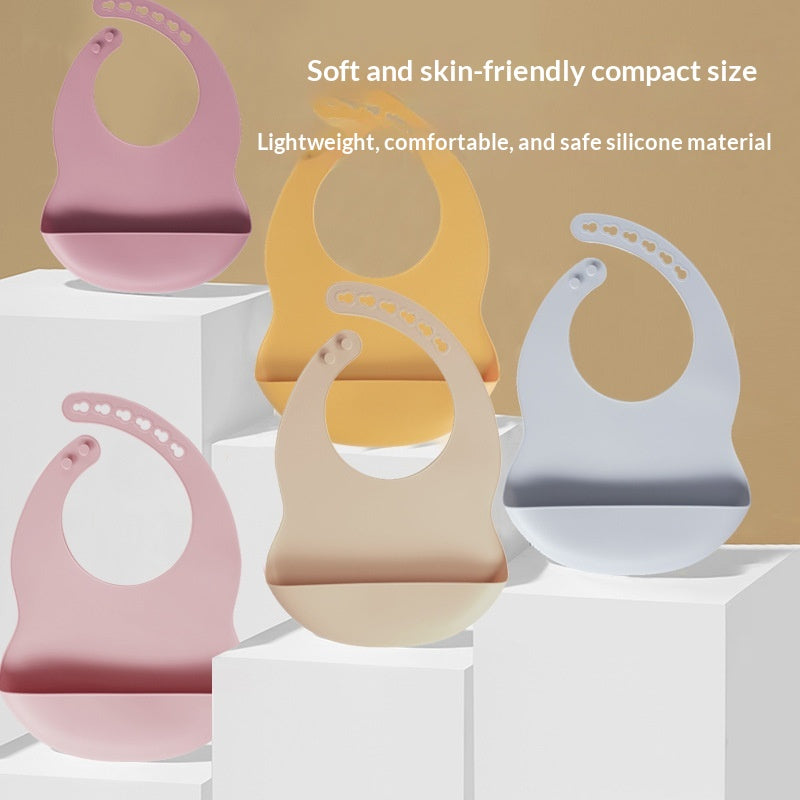 Silicone Bib Baby Feeding Bib Waterproof Qualité alimentaire