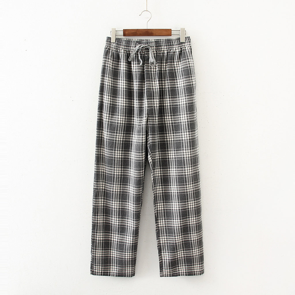 Coton Surdimensionner Loose Confortable Respirant Printemps Et Pajamas Men's Thin