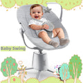 Baby Swing, Baby Swings pour bébés avec 3 modes et 5 vitesses BT Activé App & Télécommande