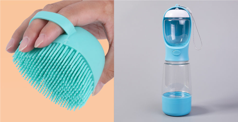 Eau et aliments Chien intégré Marche Portable Cat Eau potable Portable Cup