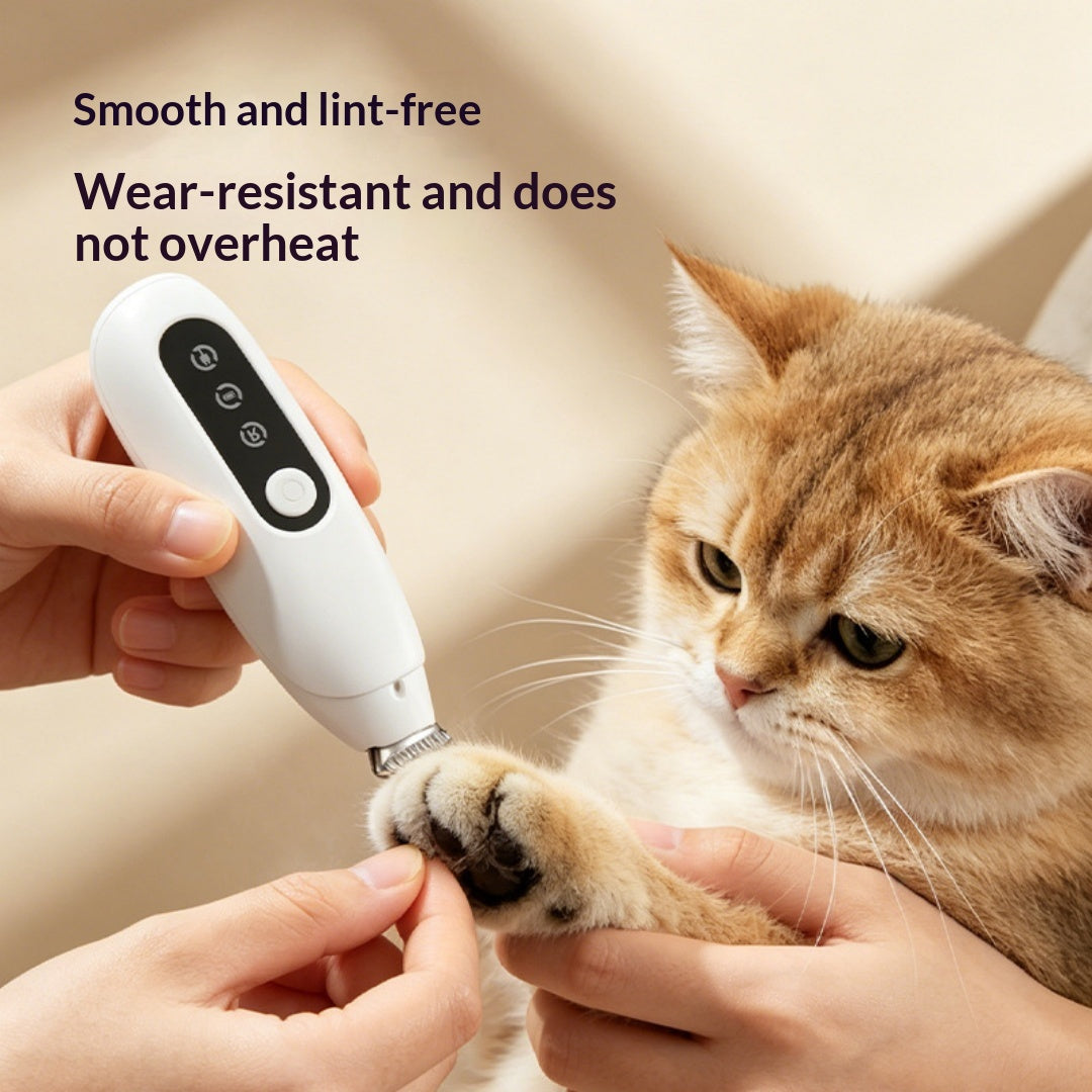 Clipper rechargeable pour animaux de compagnie avec lumière LED