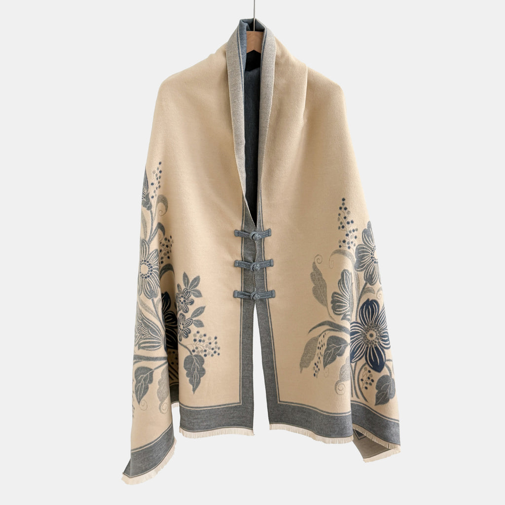 Vêtements de dessus de noeud vintage Jacquard Châl