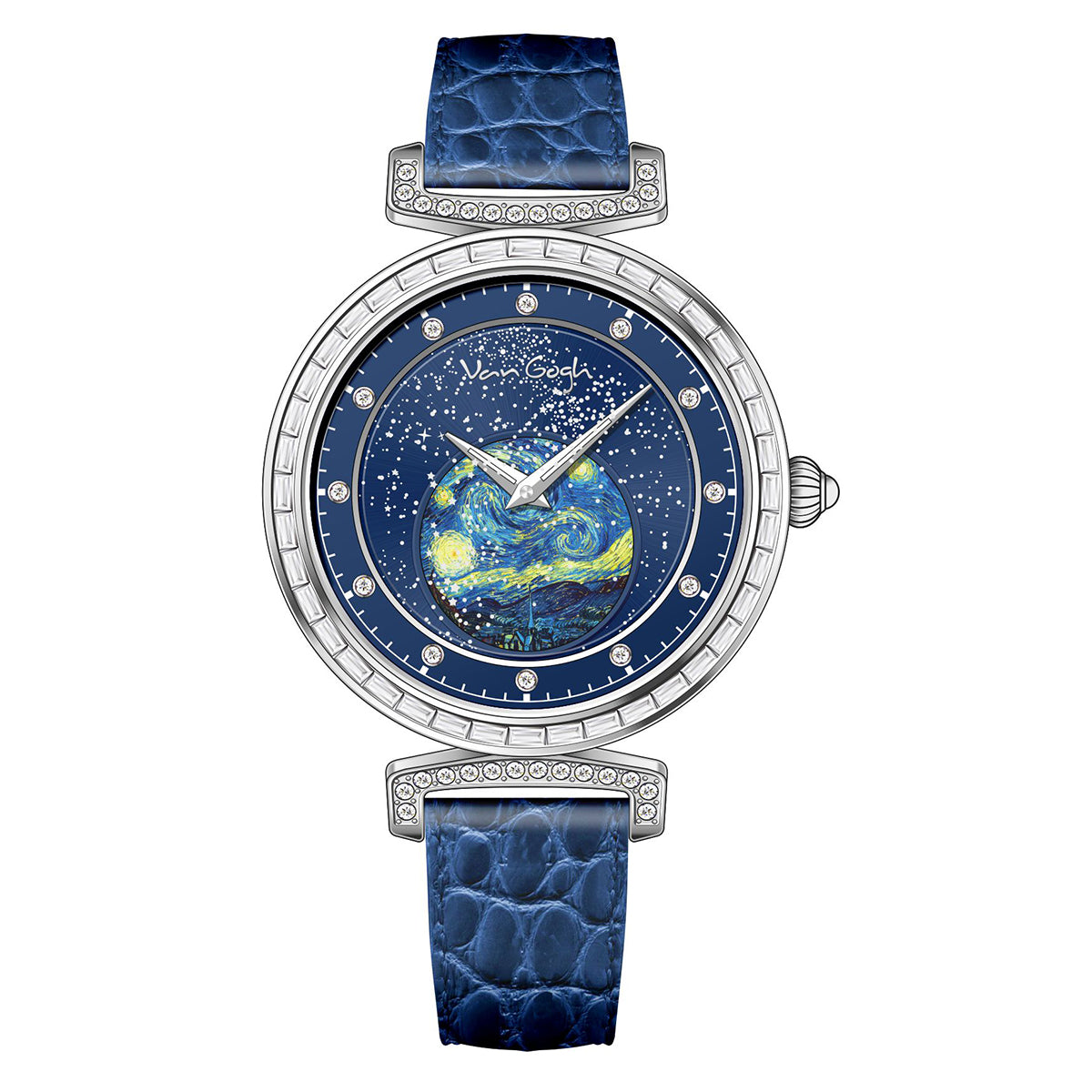 VAN GOGH Geneva Series Petites secondes Bracelet en cuir à la main Montres pour femmes