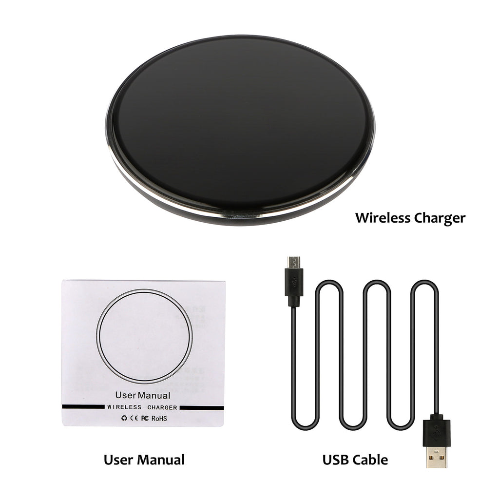 1Pc Chargeur sans fil Qi-Certifié Ultra-Slim 5W tampon de recharge pour téléphone IOS XS MAX XR XS X