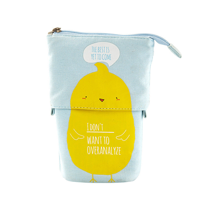 Sac à crayon en toile de papeterie étudiant créatif