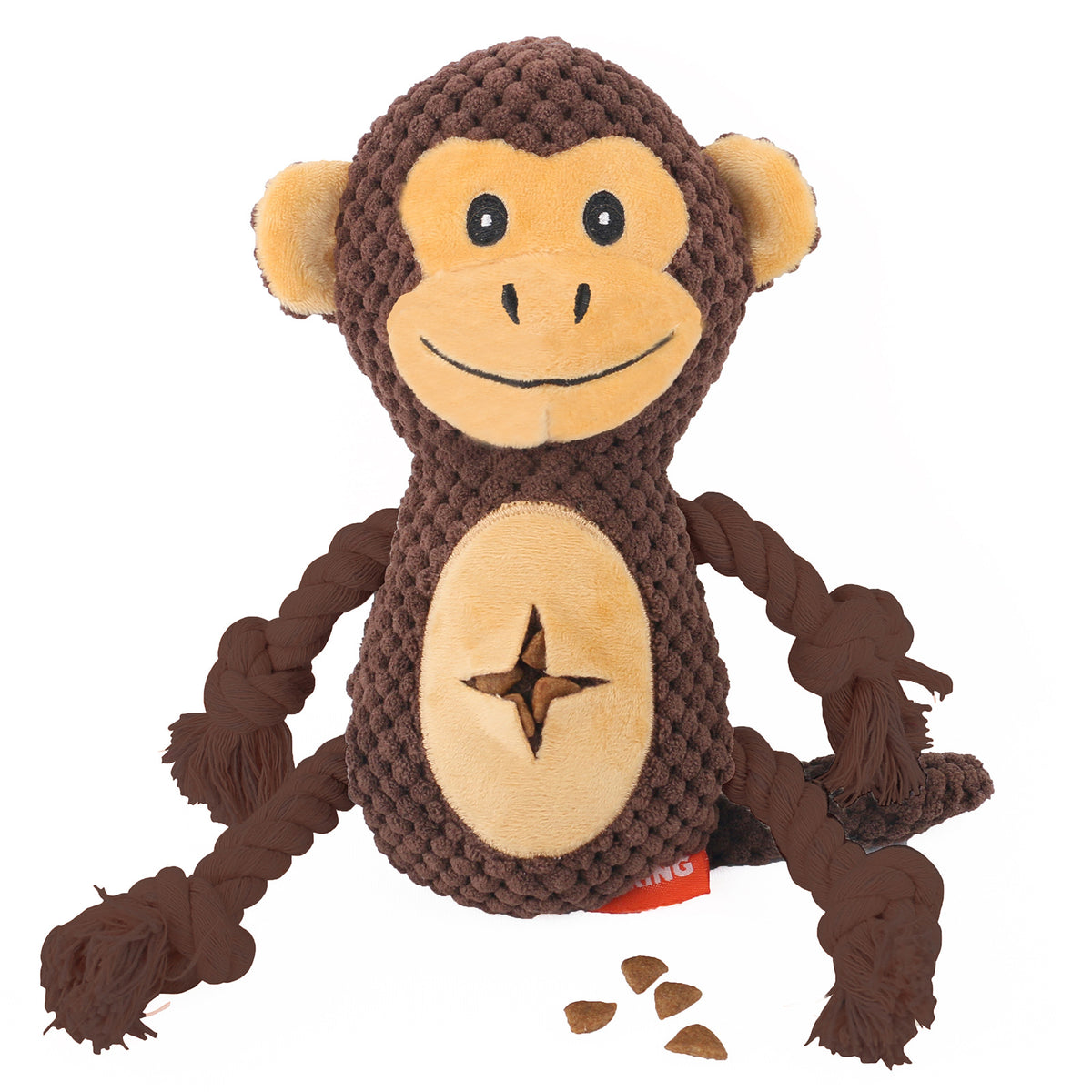 Durable squeaky plush toy for tough chewers