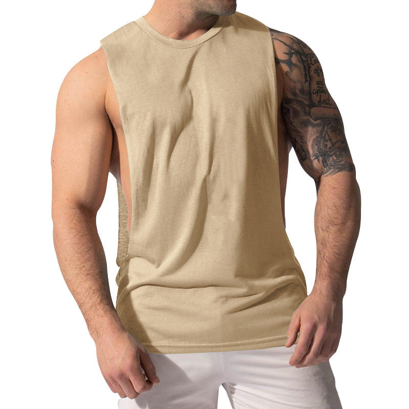 La vente chaude 11-Color Fitness Muscle Hommes Sexy Summer Sports Casual Solid Couleur Sans manches