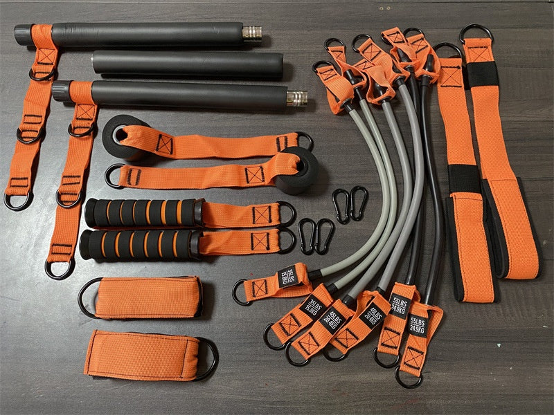 Jeu de bandes de résistance multi-fonctionnelles Pilates de fitness