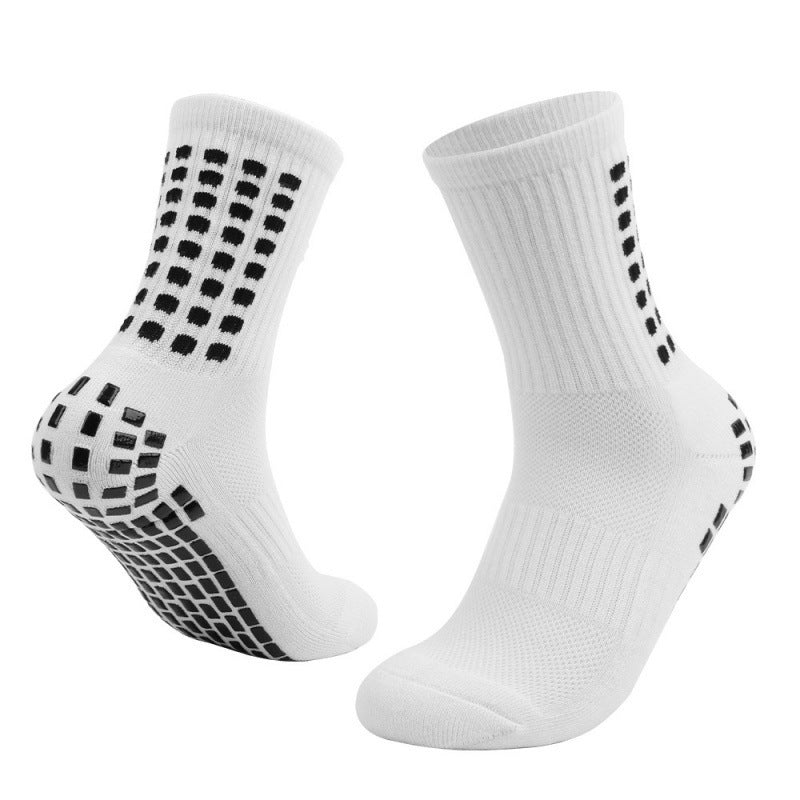 Chaussettes de basketball respirante Studs en caoutchouc antidérapant Sole