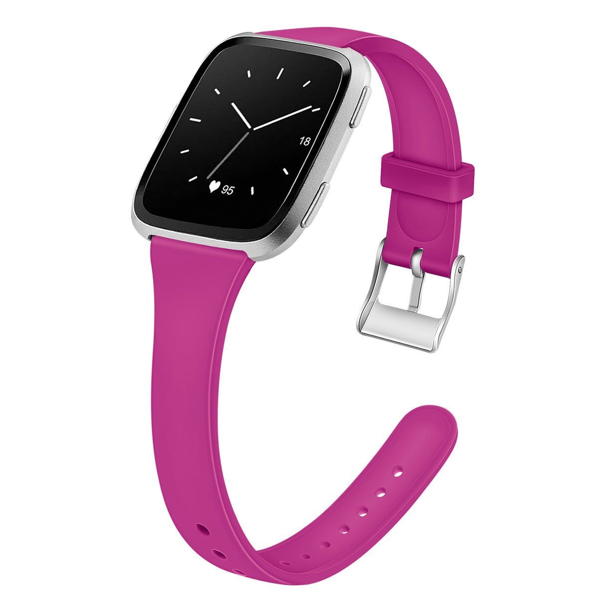 Bracelet en silicone Smart Watch Shrink Silicone Solid Color Watch Band