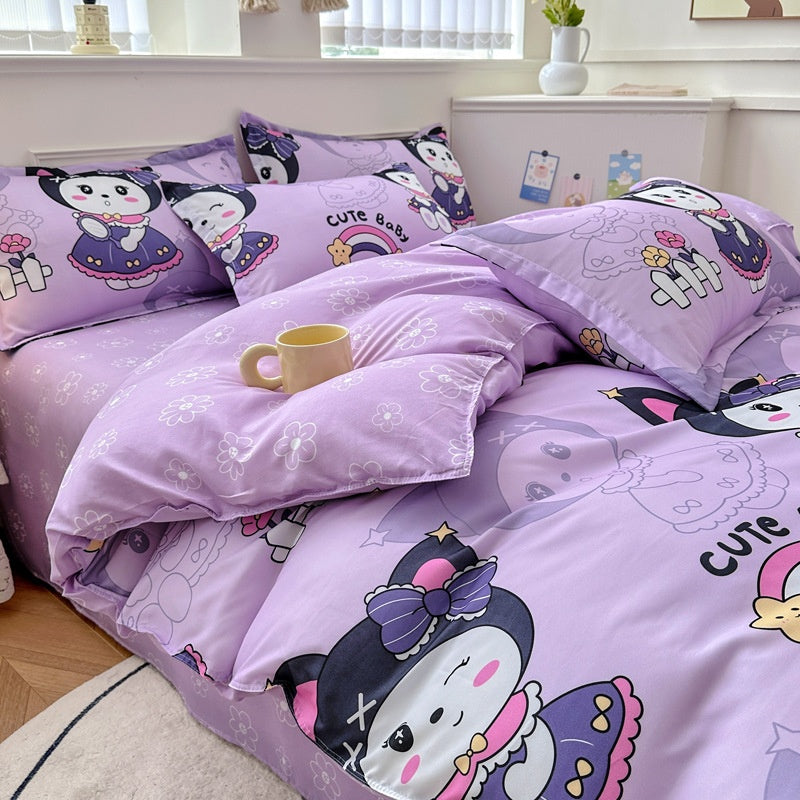 Ménage Mode de coton pur Feuilles de lit minimalistes