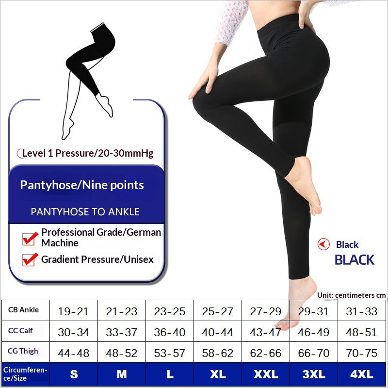 Chaussettes professionnelles de compression élastique Sports