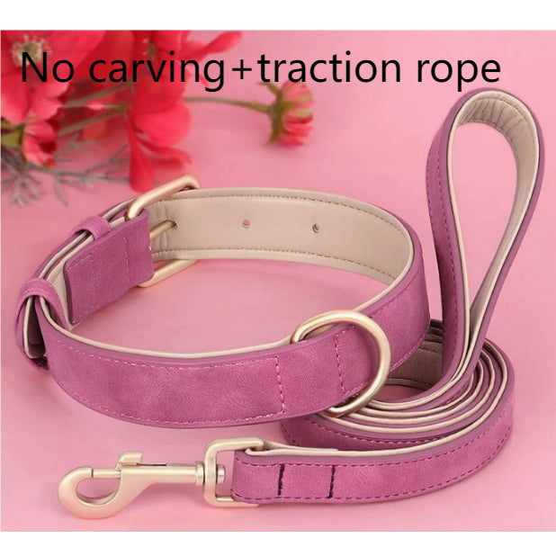 Collier de chien en cuir double couche créatif et polyvalent