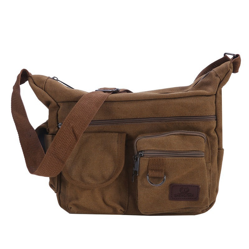 Sac en toile simple Sac à épaule pour corps croisés de grande capacité