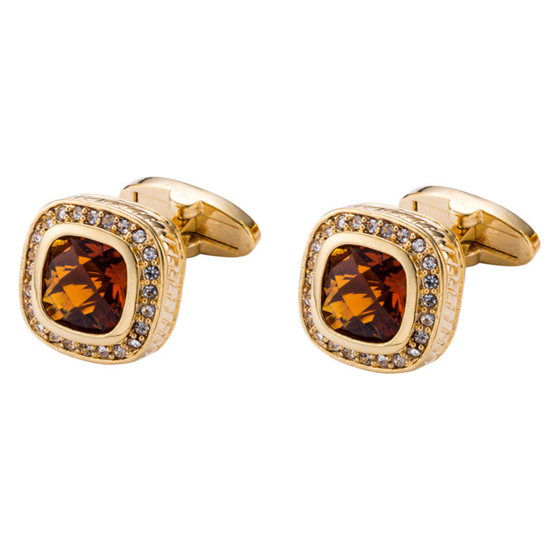Classic French Turtle Surface Glass Cufflinks