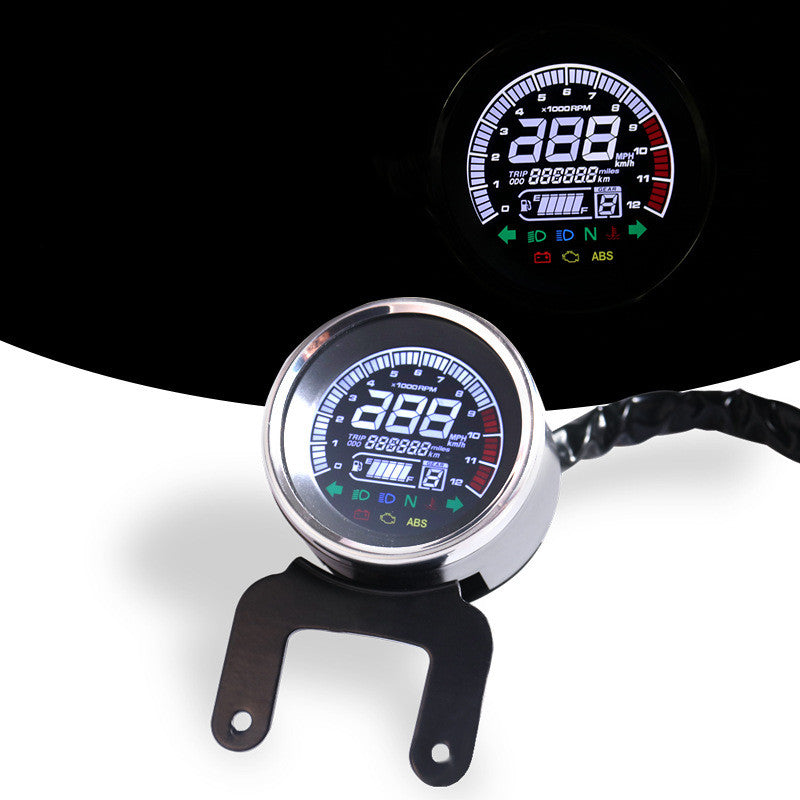 Moto couleur modifiée écran LCD compteur kilométrage carburant Quantité ABS Vitesse