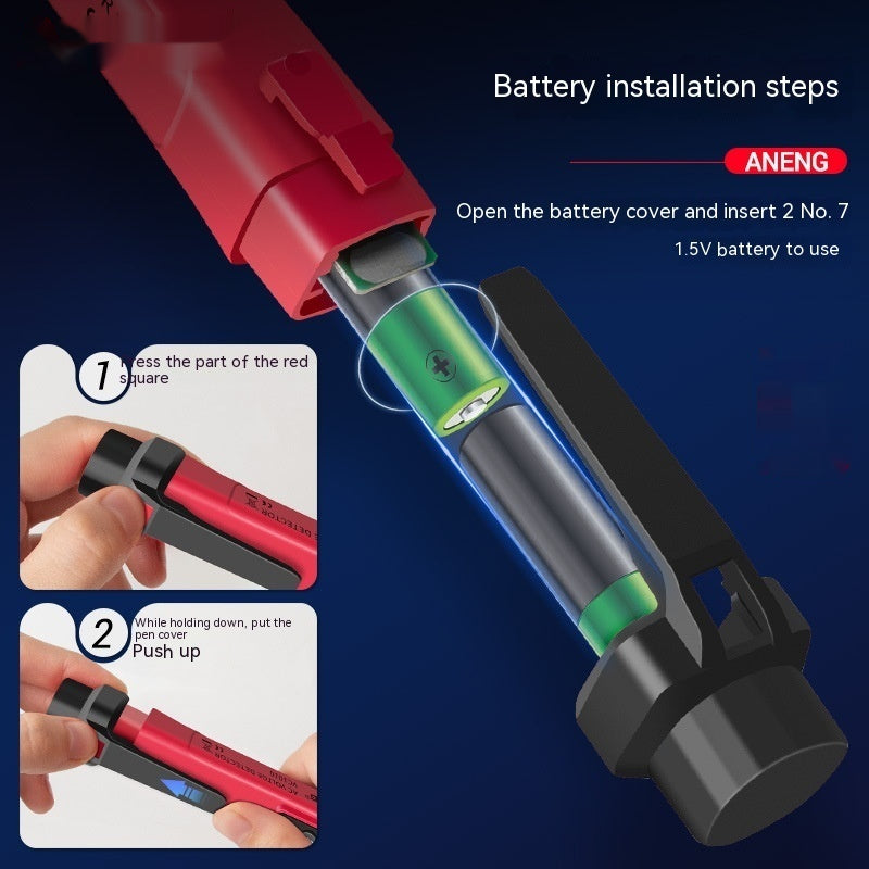 Électricien de détection de ligne multi-fonctions stylo d'essai d'affichage numérique
