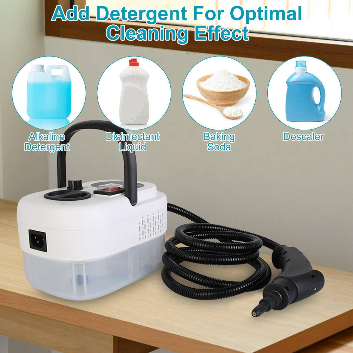 Handheld Steam Cleaner 2500W Multifunctional Small Powerful High Temperature Steamer